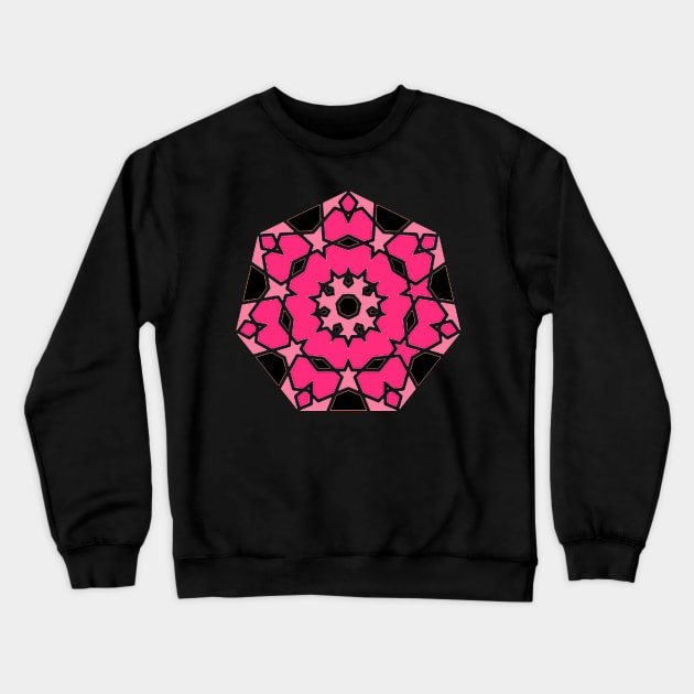 8 Fold Rossette 2 Crewneck Sweatshirt by Fitra Design